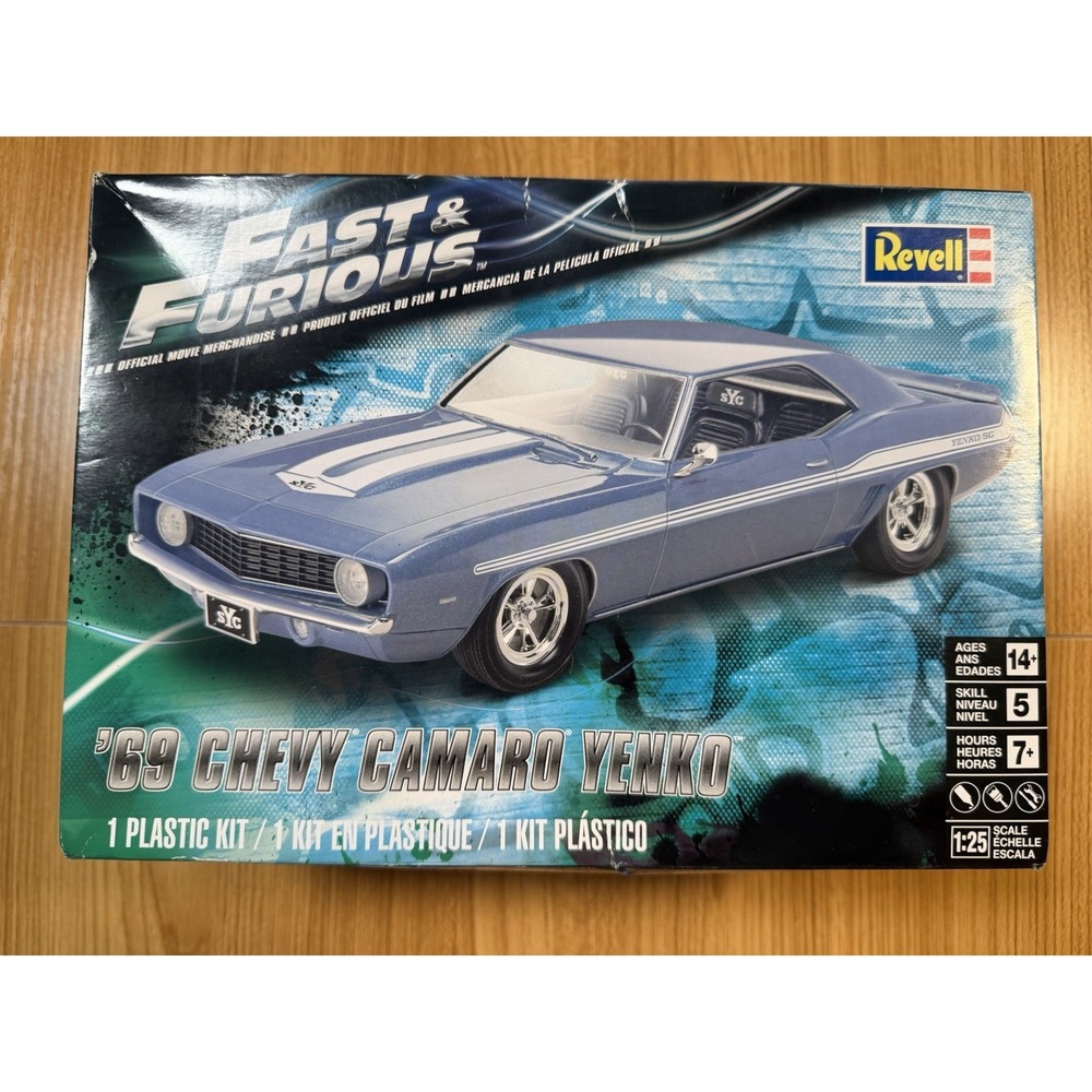 Built Revell 1/25 '69 Chevy Camaro Yenko Fast & Furious Model Kit Assembled
